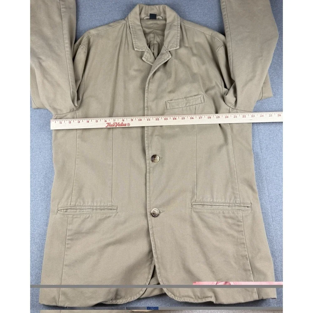 Old Navy Classic Tailored Men's XL Khaki Cotton Sport Coat Blazer 3 Button